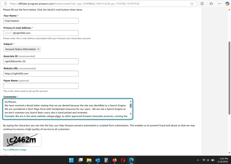 20250118 Dispute 1 of 4